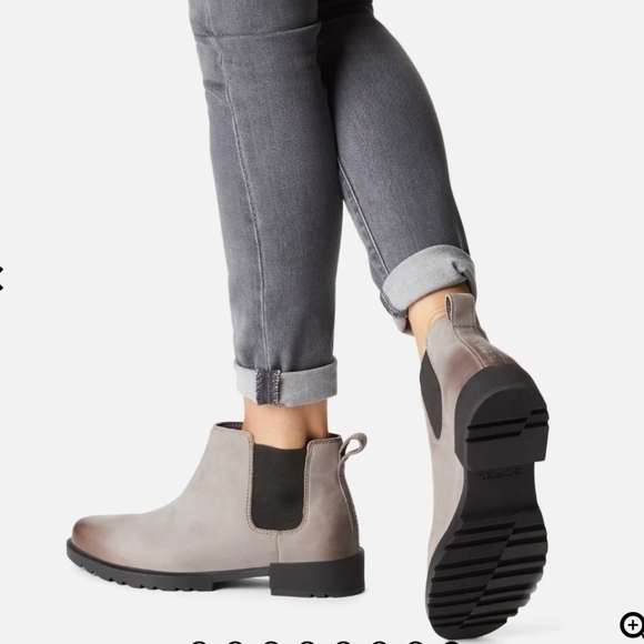 Sorel emelie II chelsea bootie grey 6.5 NWT - Picture 2 of 9
